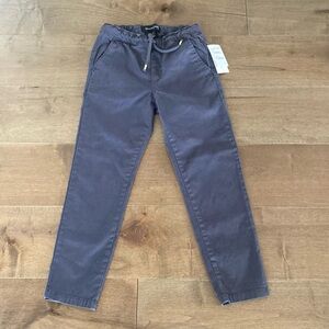Treasure & Bond pull on khaki pants, NWT, charcoal/navy, size S (7/8).